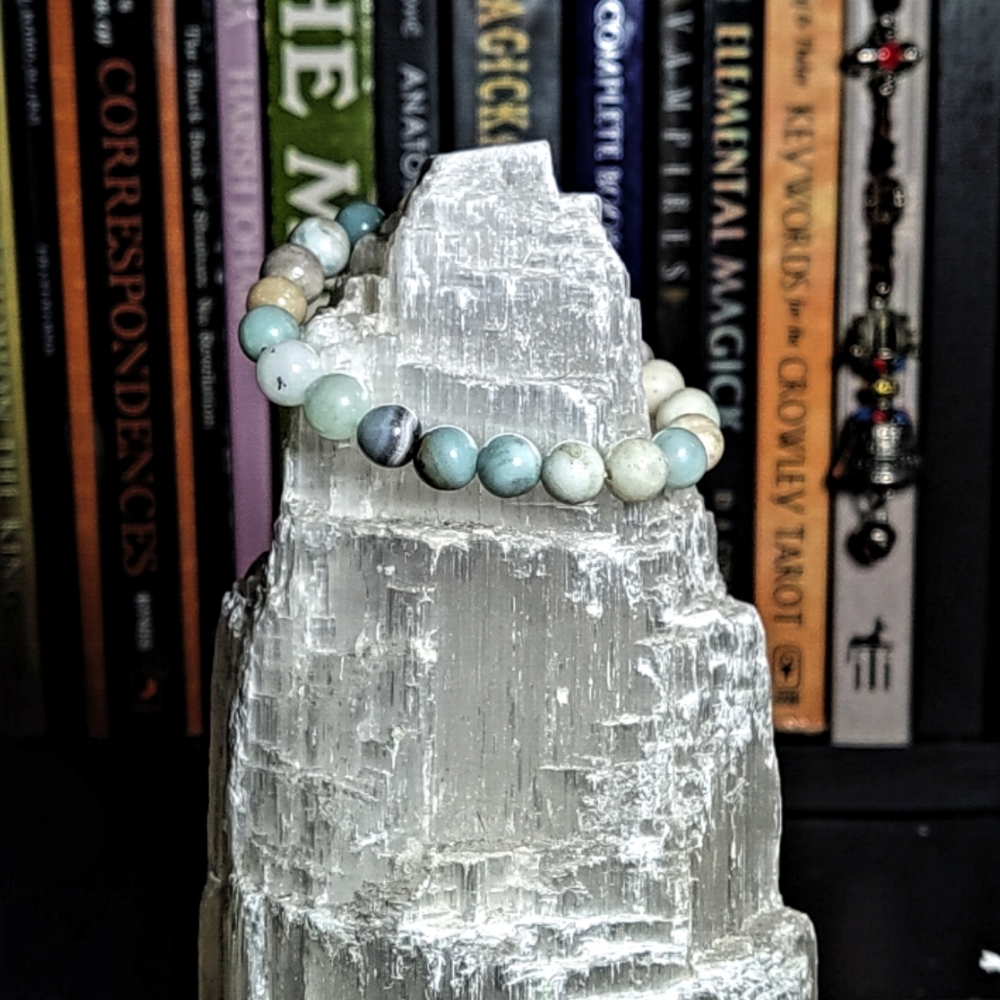 Amazonite Crystal Stone Unisex Handmade Bracelet